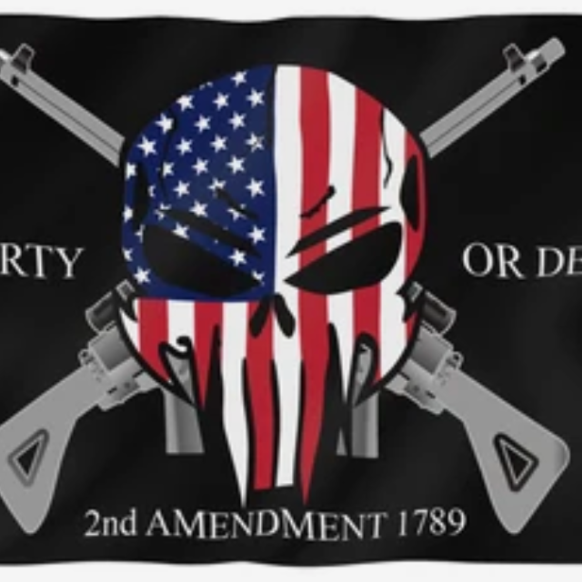 Liberty or Death 2nd Amendment Flag