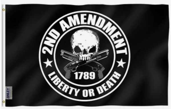 Liberty or Death 2nd Amendment Flag